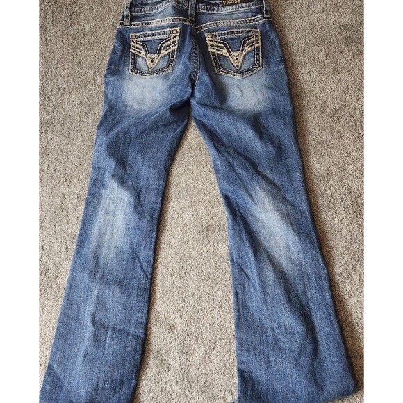 Vigoss Chelsea Slim Boot Low Rise Womens Jeans Size 5/6 L33 Heritage Fit - Picture 3 of 12